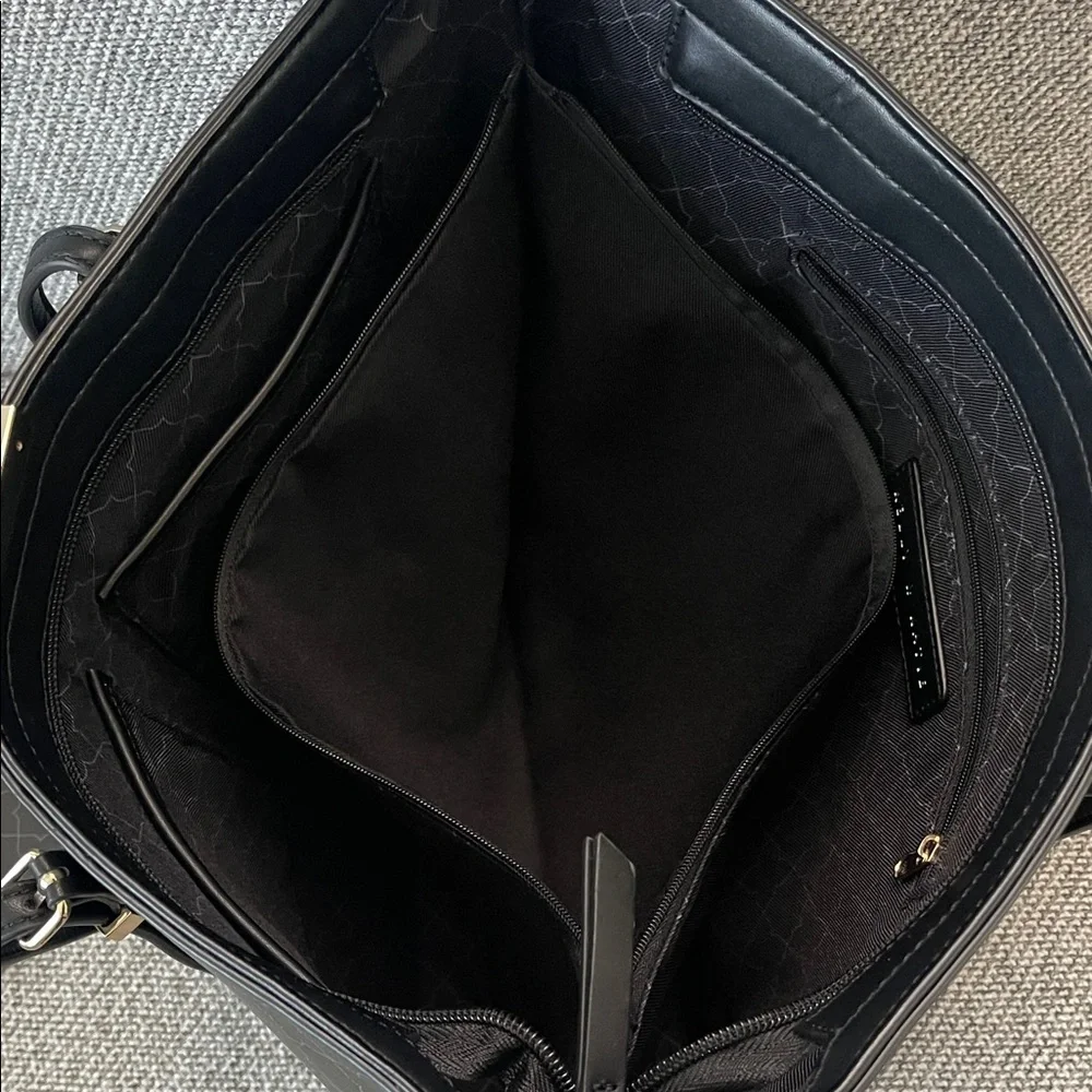 Kelly & Katie Elegant Black Tote with Pouch - Picture 6 of 16